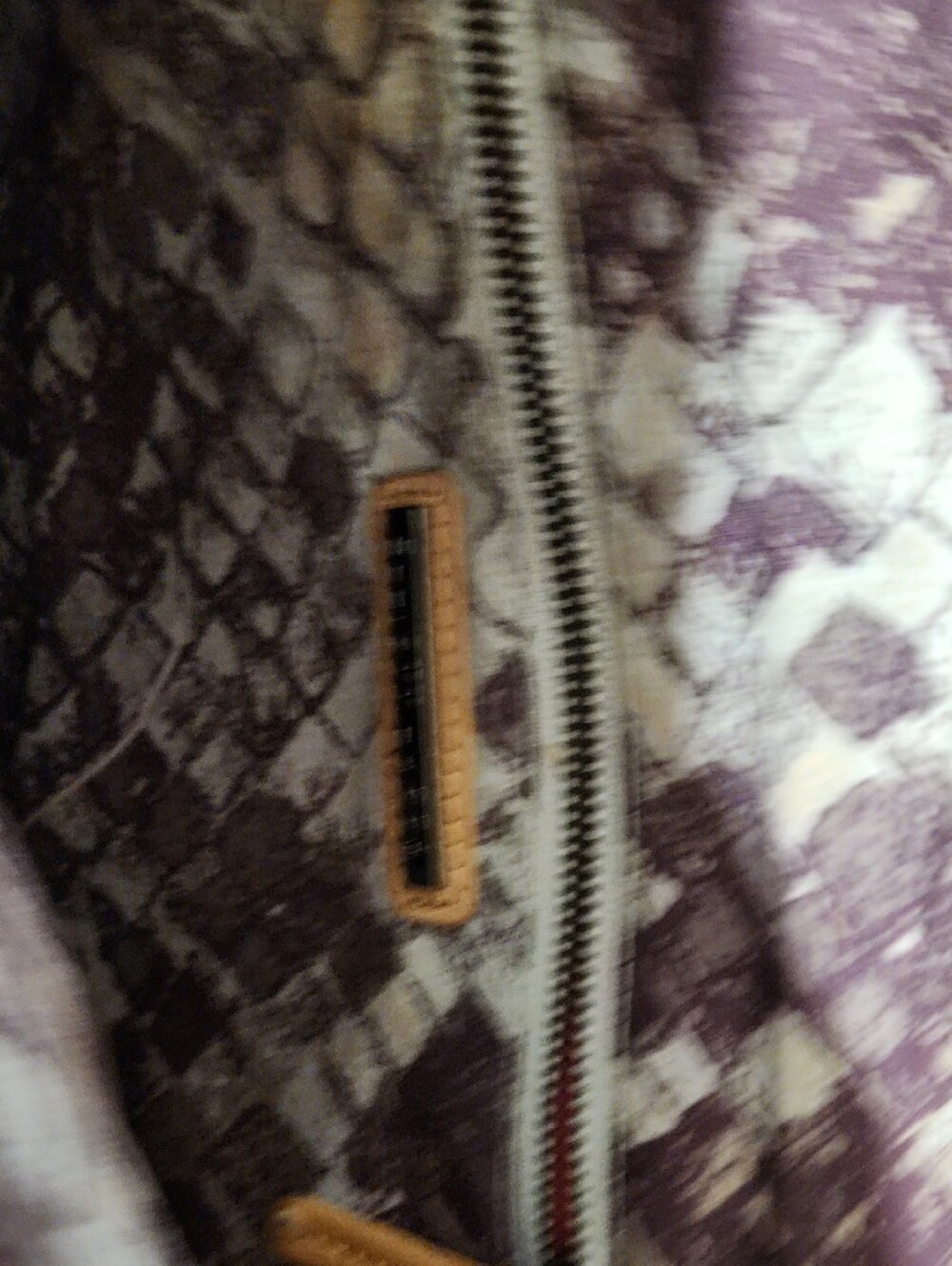 Elliott Lucca - Tan Woven Leather Shoulder Bag or Large Clutch w/Pewter Hardware - Picture 4 of 7